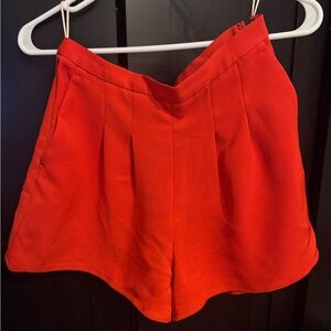 Aritzia- Wilfred LE FOU High Waist Red Shorts Size 2